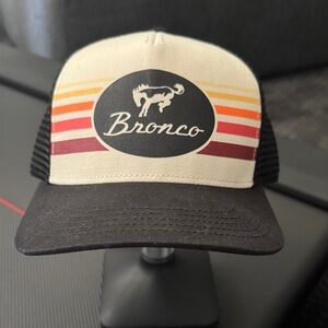 American Needle Black and Cream Bronco Hat